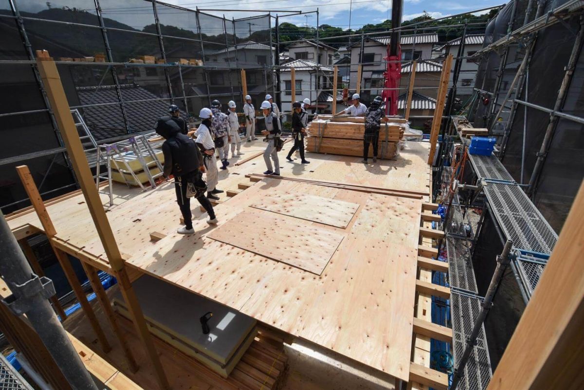 「北九州市若松区二島01」注文住宅現場リポート③【上棟式】