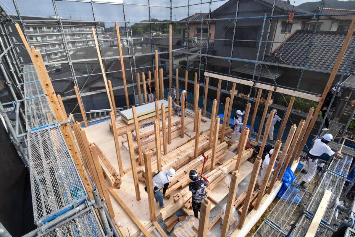「北九州市若松区二島01」注文住宅現場リポート③【上棟式】