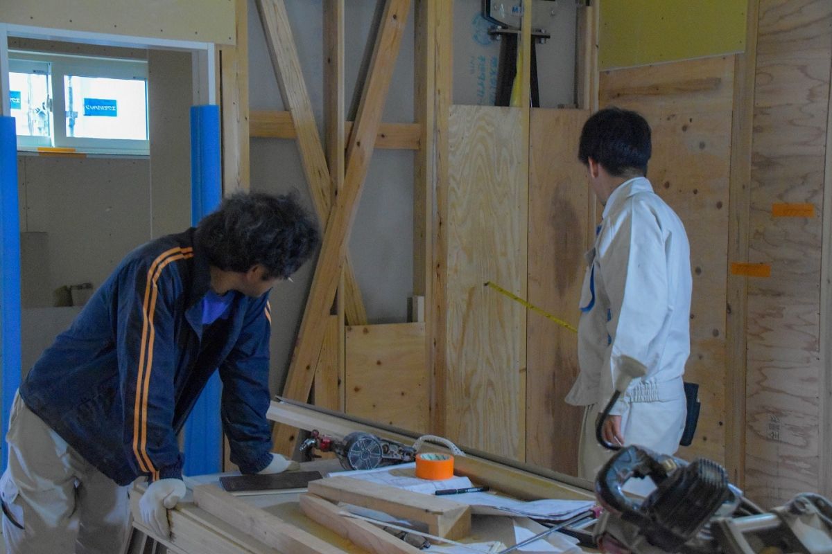 「福岡市早良区09」注文住宅現場リポート⑥【木工事】【階段】