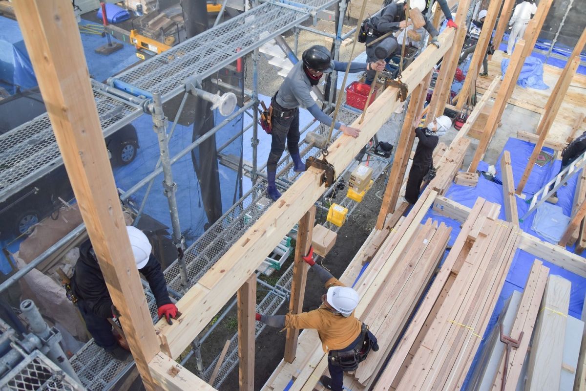 「三井郡大刀洗町03」注文住宅現場リポート①【上棟式】