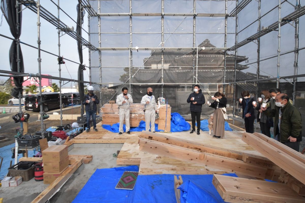 「三井郡大刀洗町03」注文住宅現場リポート①【上棟式】