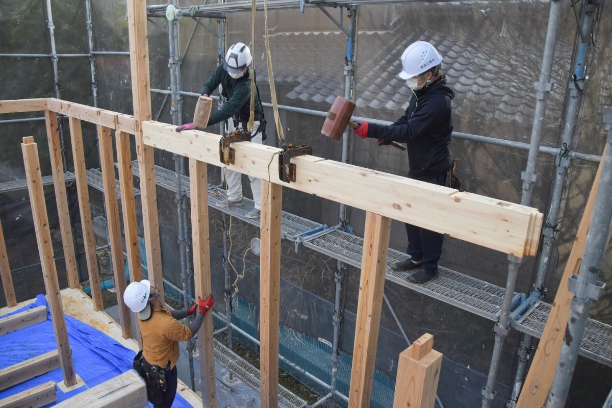 「三井郡大刀洗町03」注文住宅現場リポート①【上棟式】