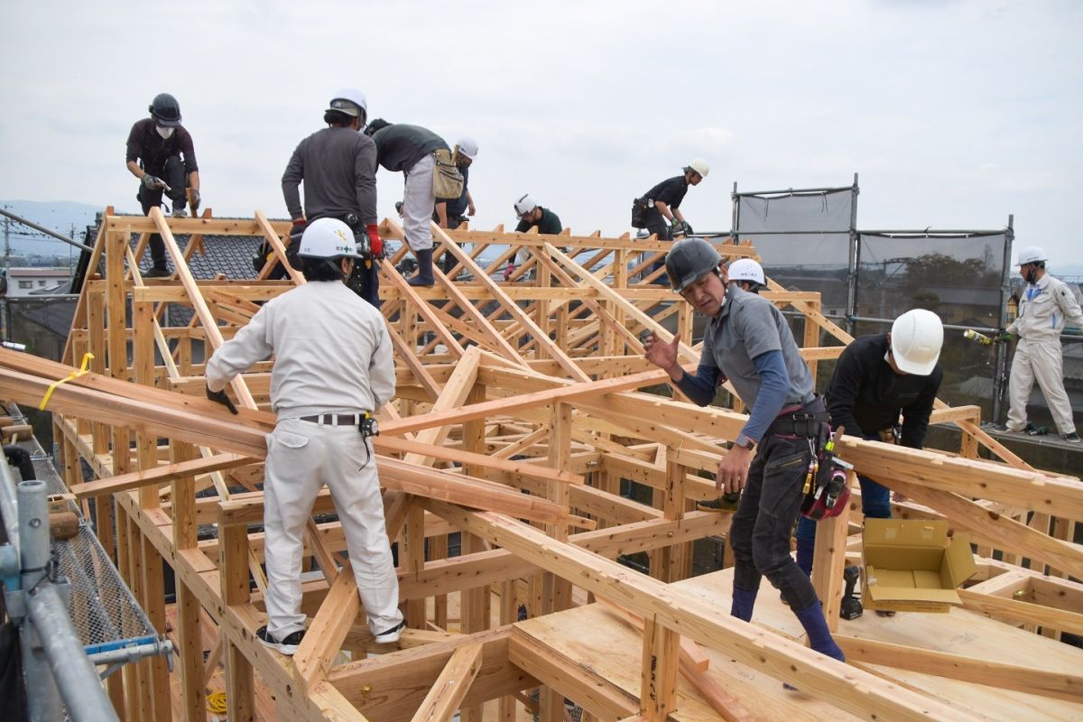 「三井郡大刀洗町03」注文住宅現場リポート①【上棟式】