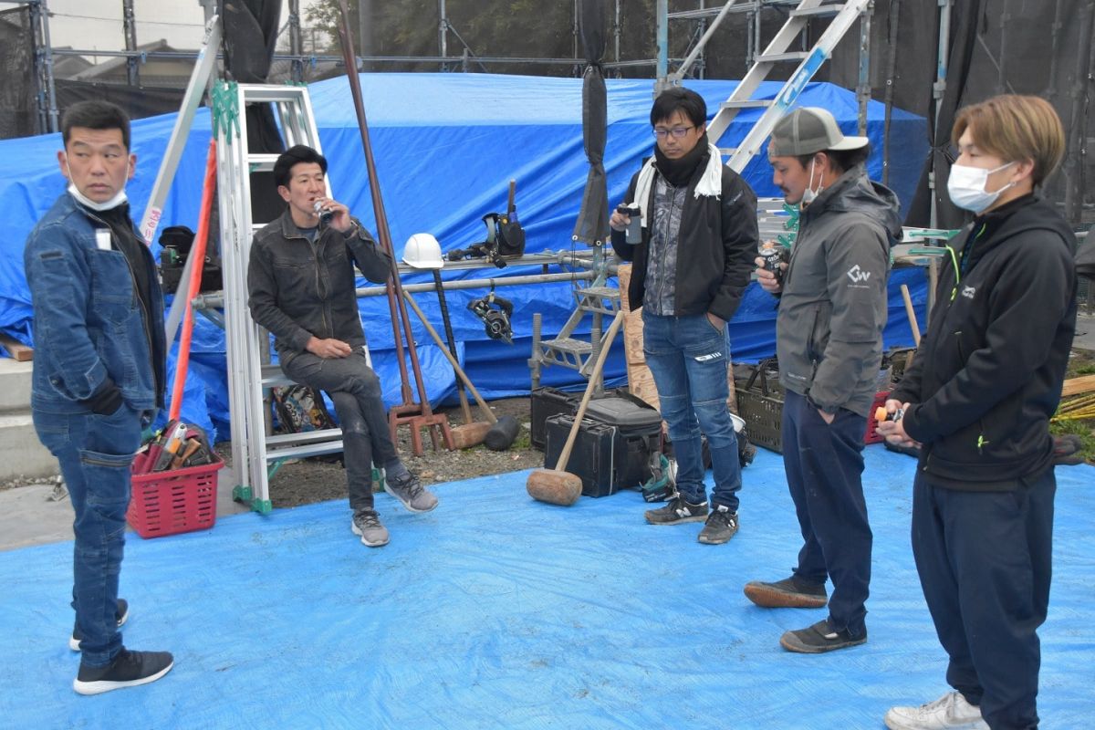 福岡県三井郡大刀洗町03　注文住宅建築現場リポート①　～上棟式・前編～