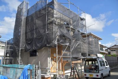 「糟屋郡新宮町02」注文住宅現場リポート⑤【サイディング】【木工事】