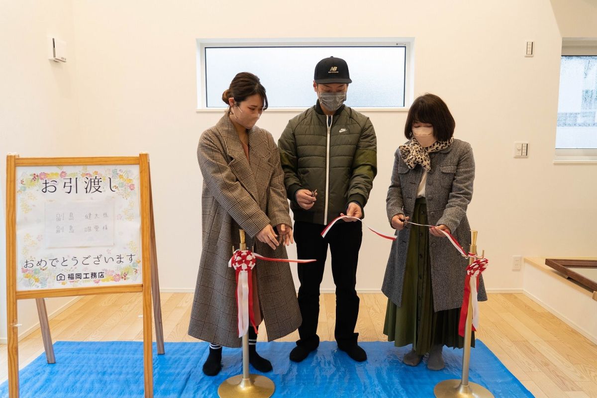 福岡県糟屋郡志免町06　注文住宅建築現場リポート⑦　～お引き渡し式～