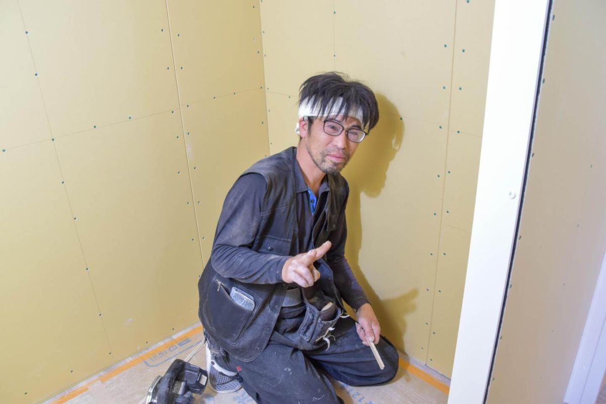 「福岡市城南区09」注文住宅現場リポート⑥【木工事】【石膏ボード】