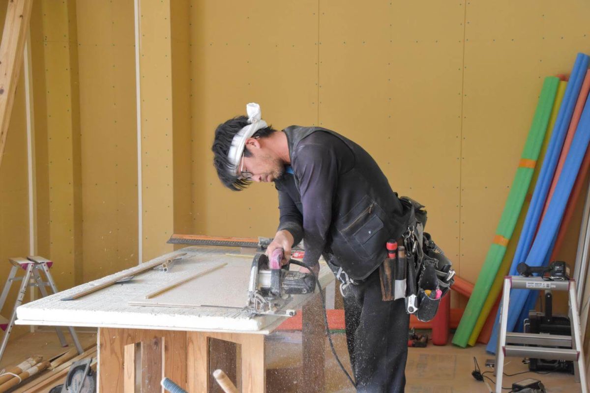 「福岡市城南区09」注文住宅現場リポート⑥【木工事】【石膏ボード】