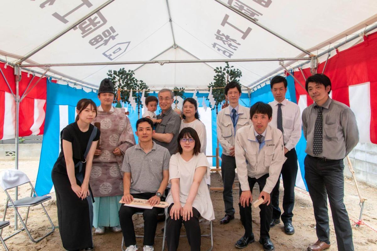 福岡県北九州市八幡西区02　注文住宅建築現場リポート①　～地鎮祭～