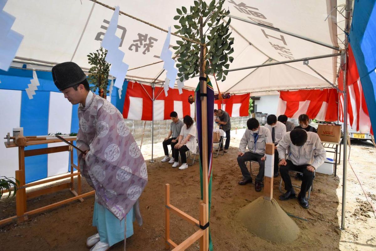 「北九州市八幡西区02」注文住宅現場リポート①【地鎮祭】
