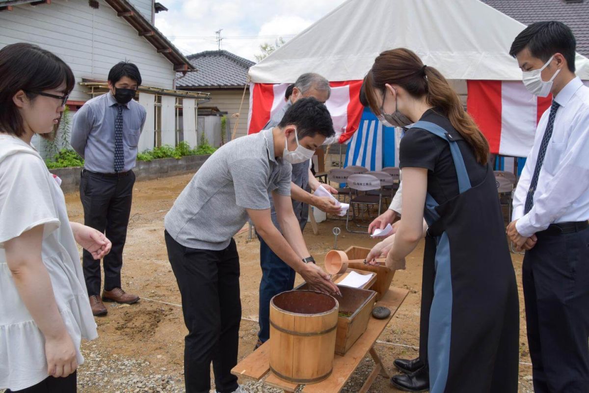 福岡県北九州市八幡西区02　注文住宅建築現場リポート①　～地鎮祭～