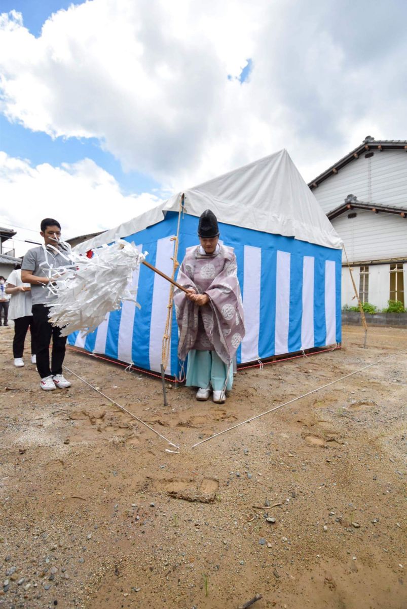 「北九州市八幡西区02」注文住宅現場リポート①【地鎮祭】