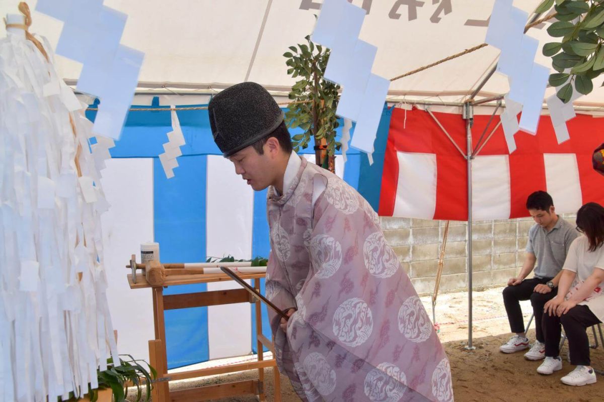 福岡県北九州市八幡西区02　注文住宅建築現場リポート①　～地鎮祭～