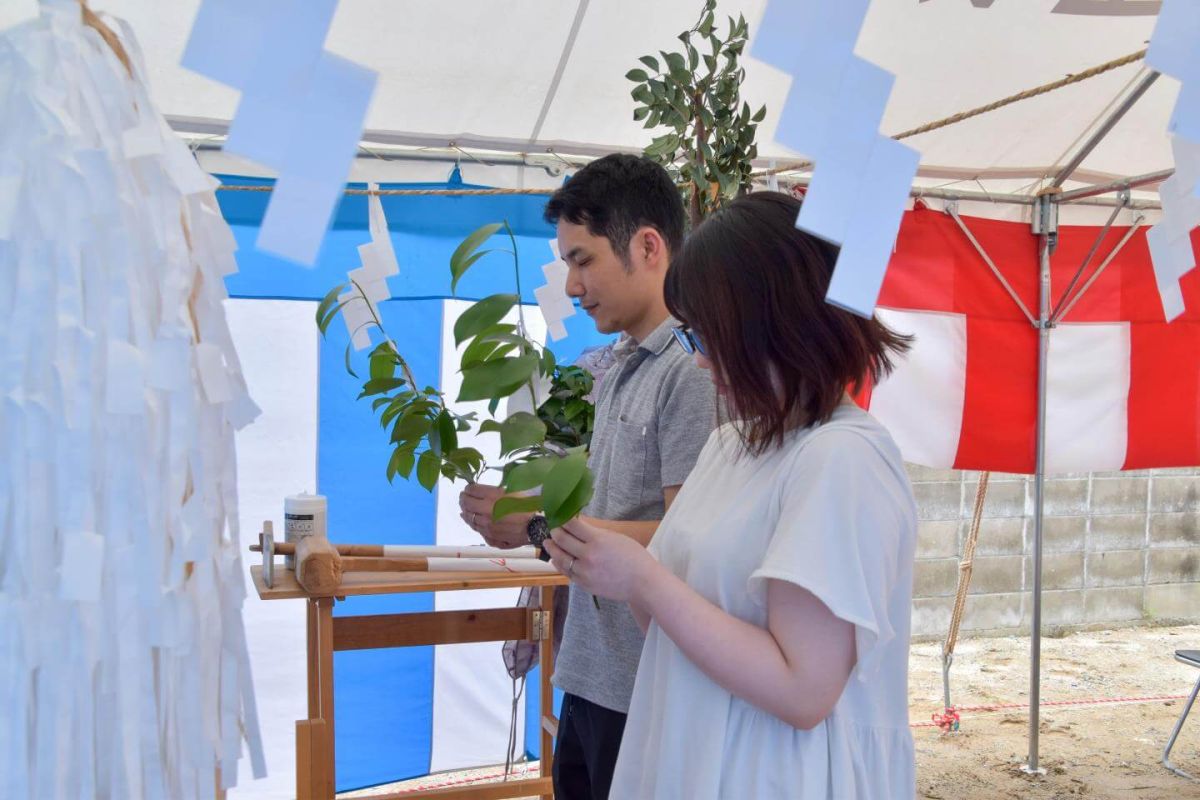 「北九州市八幡西区02」注文住宅現場リポート①【地鎮祭】