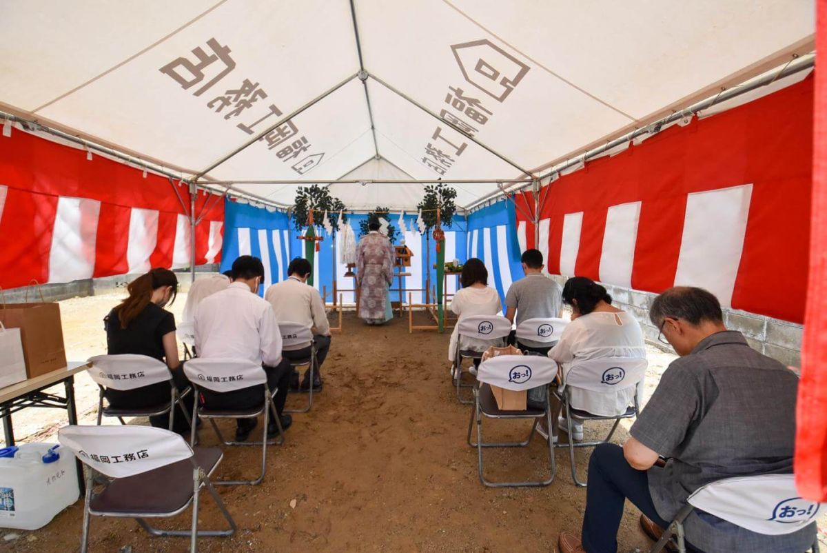 福岡県北九州市八幡西区02　注文住宅建築現場リポート①　～地鎮祭～