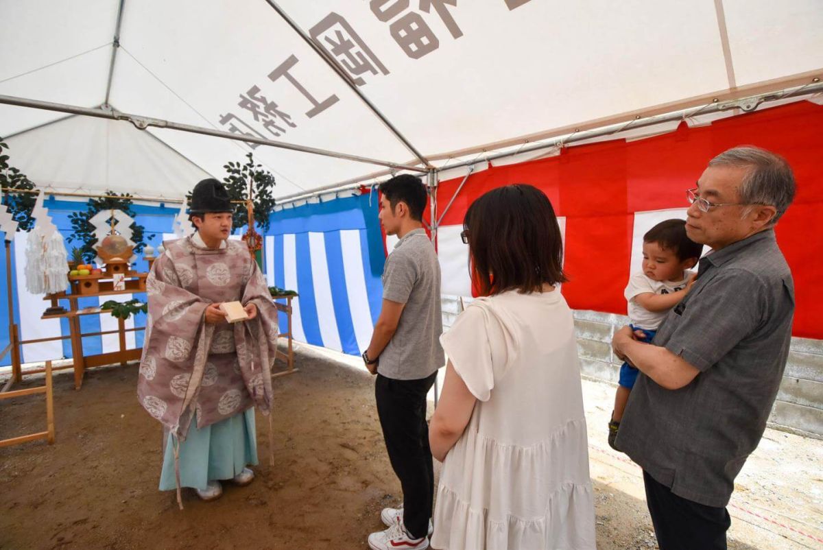 福岡県北九州市八幡西区02　注文住宅建築現場リポート①　～地鎮祭～