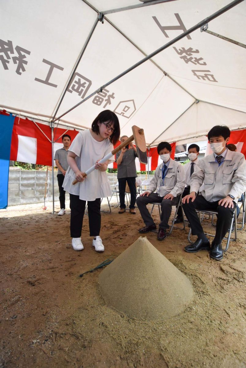 「北九州市八幡西区02」注文住宅現場リポート①【地鎮祭】