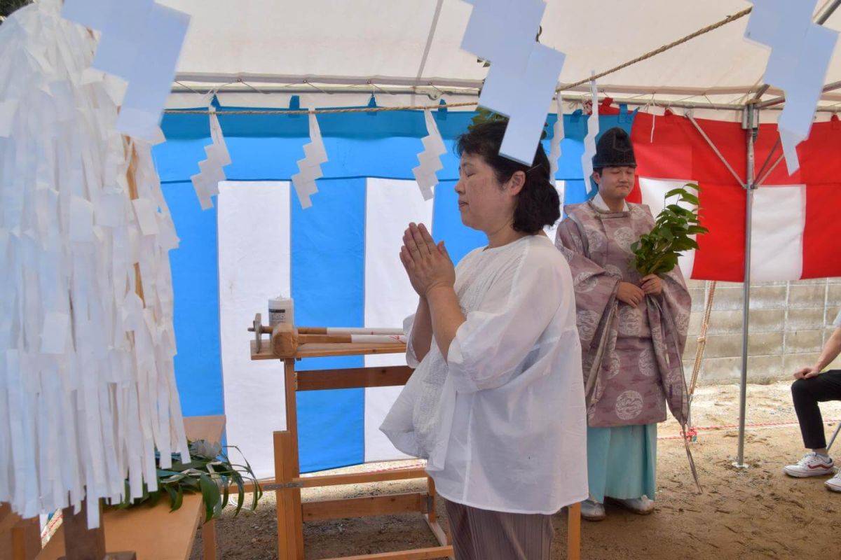 福岡県北九州市八幡西区02　注文住宅建築現場リポート①　～地鎮祭～