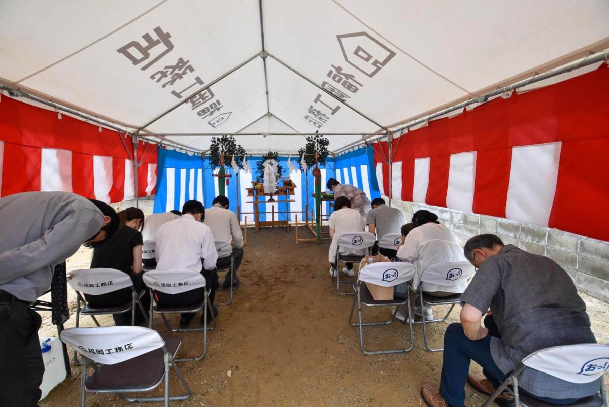 「北九州市八幡西区02」注文住宅現場リポート①【地鎮祭】