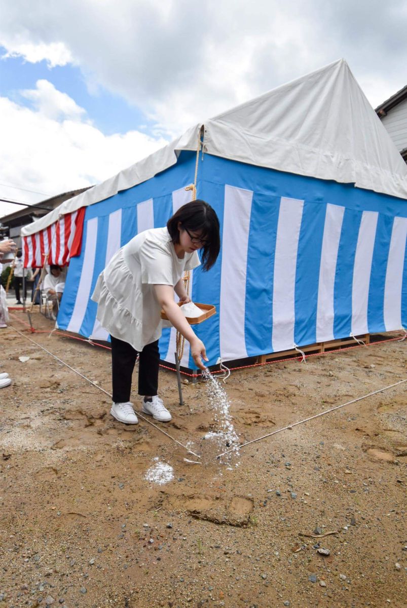 福岡県北九州市八幡西区02　注文住宅建築現場リポート①　～地鎮祭～