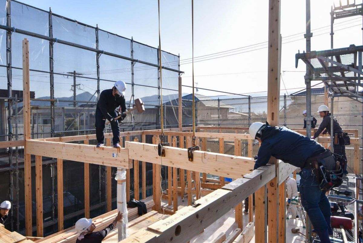 福岡県糟屋郡志免町07　注文住宅建築現場リポート③　～上棟式・前編～