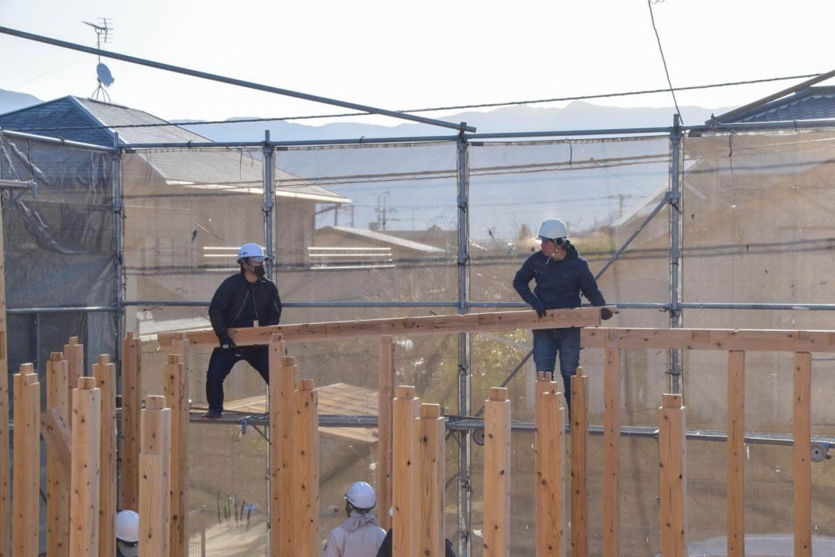 福岡県糟屋郡志免町07　注文住宅建築現場リポート③　～上棟式・前編～