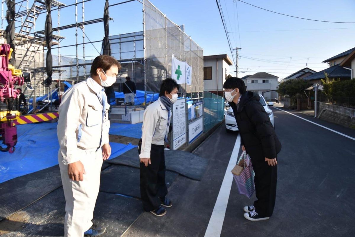 福岡県糟屋郡志免町07　注文住宅建築現場リポート③　～上棟式・前編～