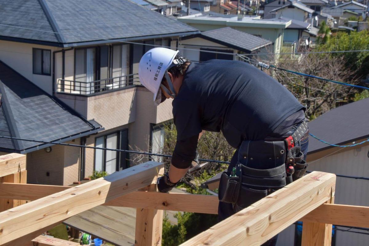 福岡県糟屋郡志免町07　注文住宅建築現場リポート③　～上棟式・前編～