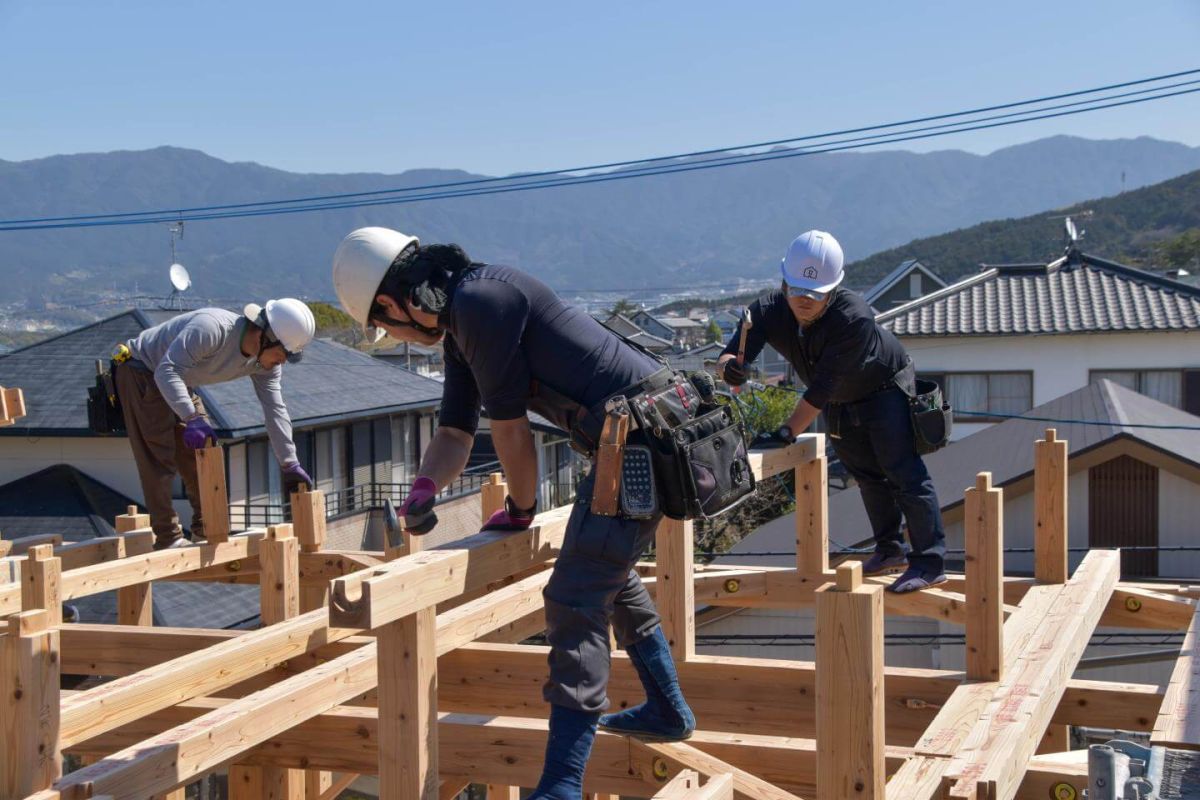 福岡県糟屋郡志免町07　注文住宅建築現場リポート③　～上棟式・前編～