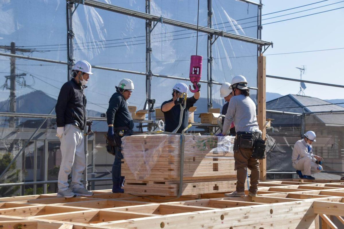 福岡県糟屋郡志免町07　注文住宅建築現場リポート③　～上棟式・前編～