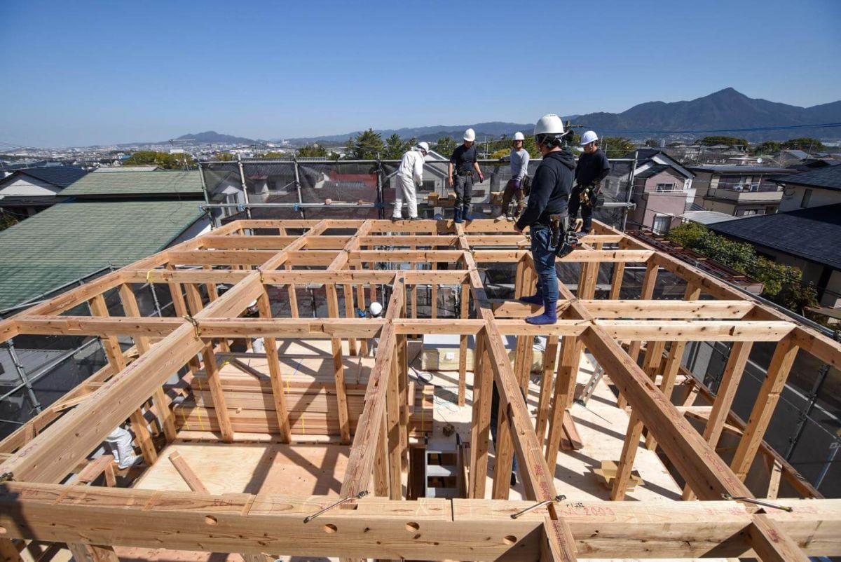 福岡県糟屋郡志免町07　注文住宅建築現場リポート③　～上棟式・前編～