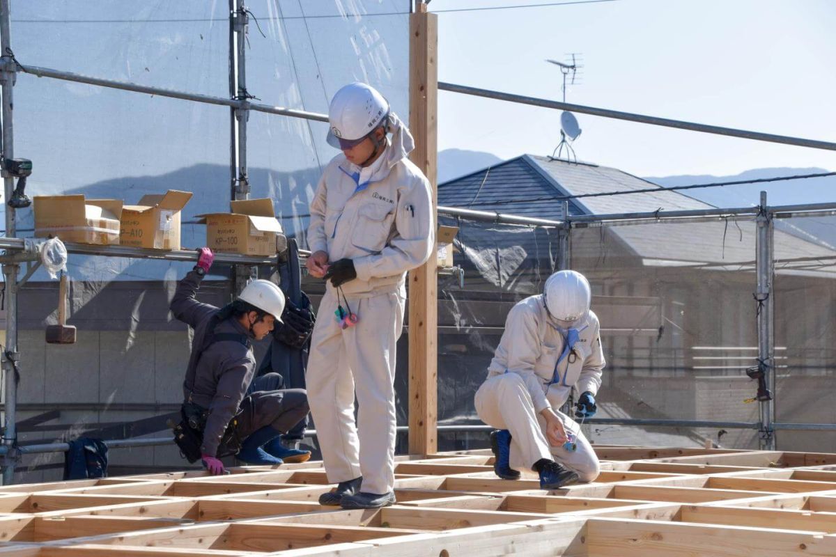 福岡県糟屋郡志免町07　注文住宅建築現場リポート③　～上棟式・前編～