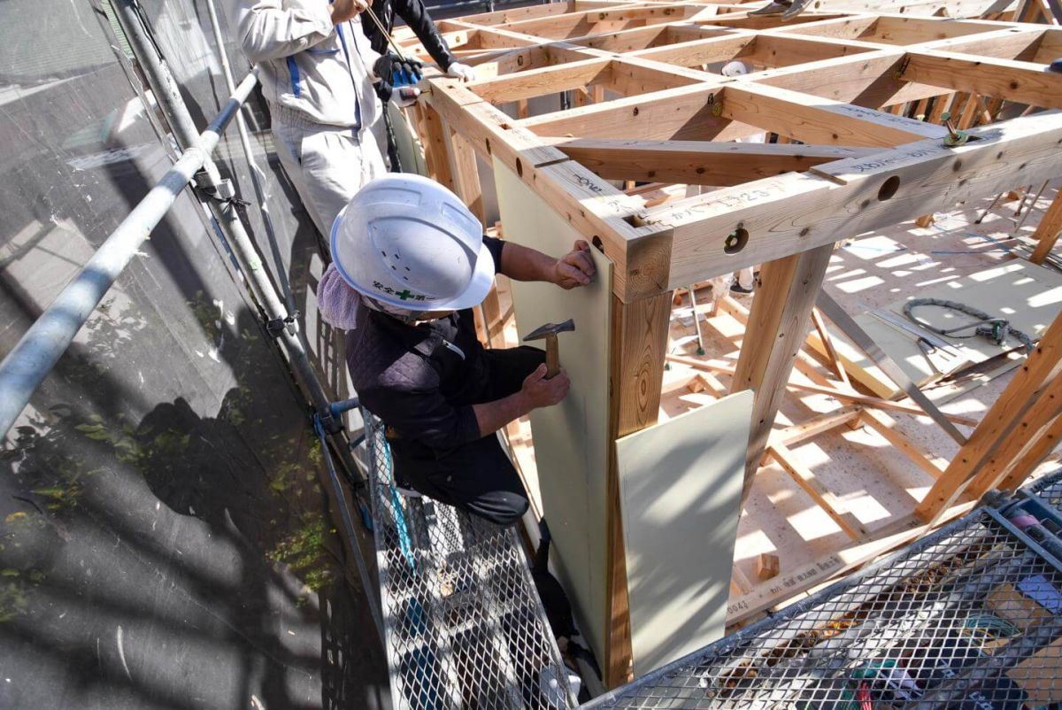 福岡県糟屋郡志免町07　注文住宅建築現場リポート③　～上棟式・前編～