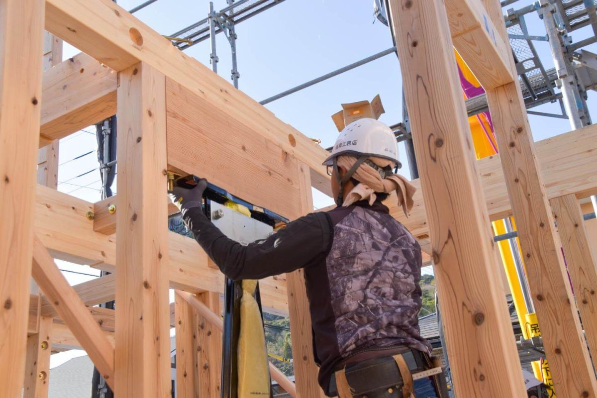 福岡県糟屋郡志免町07　注文住宅建築現場リポート③　～上棟式・前編～