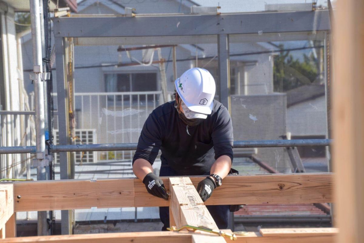 福岡県糟屋郡志免町07　注文住宅建築現場リポート③　～上棟式・前編～