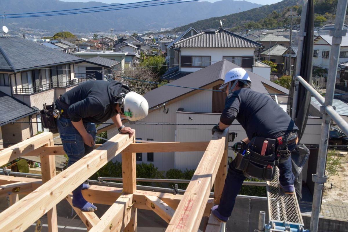 福岡県糟屋郡志免町07　注文住宅建築現場リポート③　～上棟式・前編～