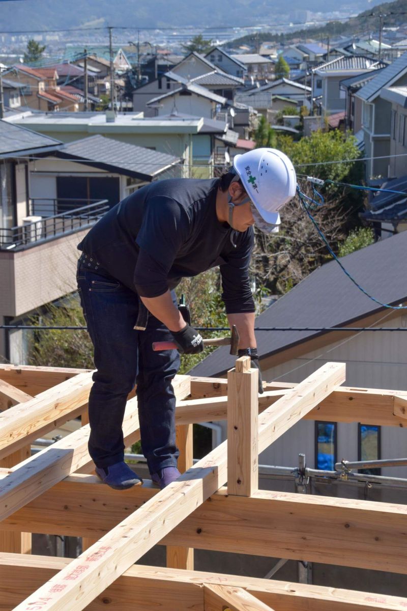 福岡県糟屋郡志免町07　注文住宅建築現場リポート③　～上棟式・前編～