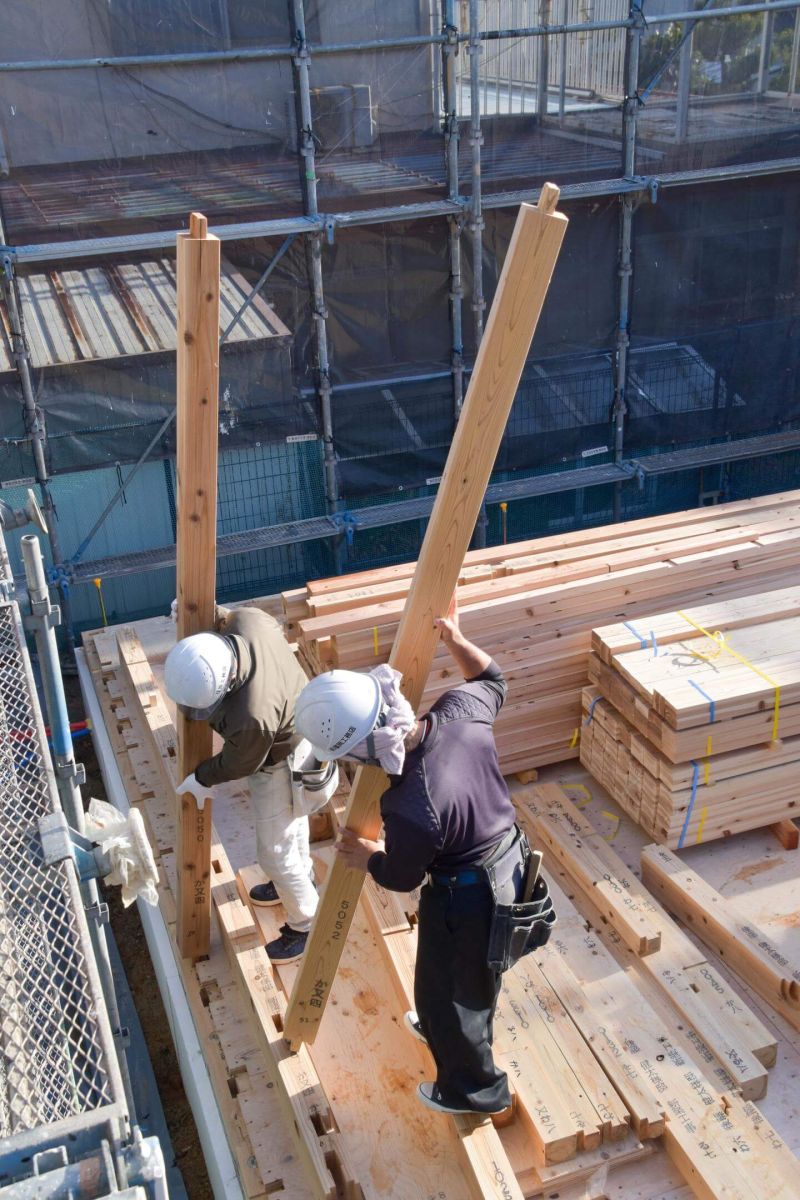 福岡県糟屋郡志免町07　注文住宅建築現場リポート③　～上棟式・前編～