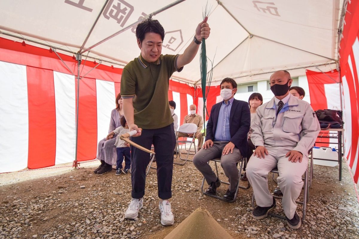 福岡県筑紫野市12　注文住宅建築現場リポート①　～地鎮祭〜