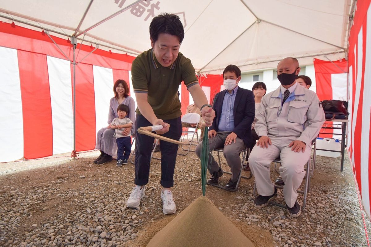 福岡県筑紫野市12　注文住宅建築現場リポート①　～地鎮祭〜