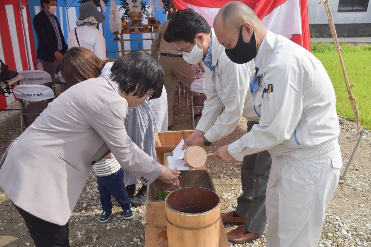 福岡県筑紫野市12　注文住宅建築現場リポート①　～地鎮祭〜