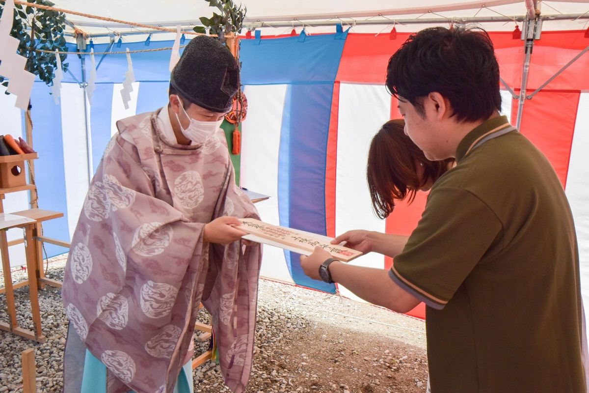 福岡県筑紫野市12　注文住宅建築現場リポート①　～地鎮祭〜