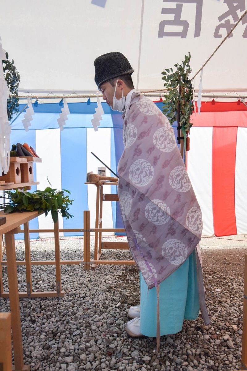 福岡県筑紫野市12　注文住宅建築現場リポート①　～地鎮祭〜