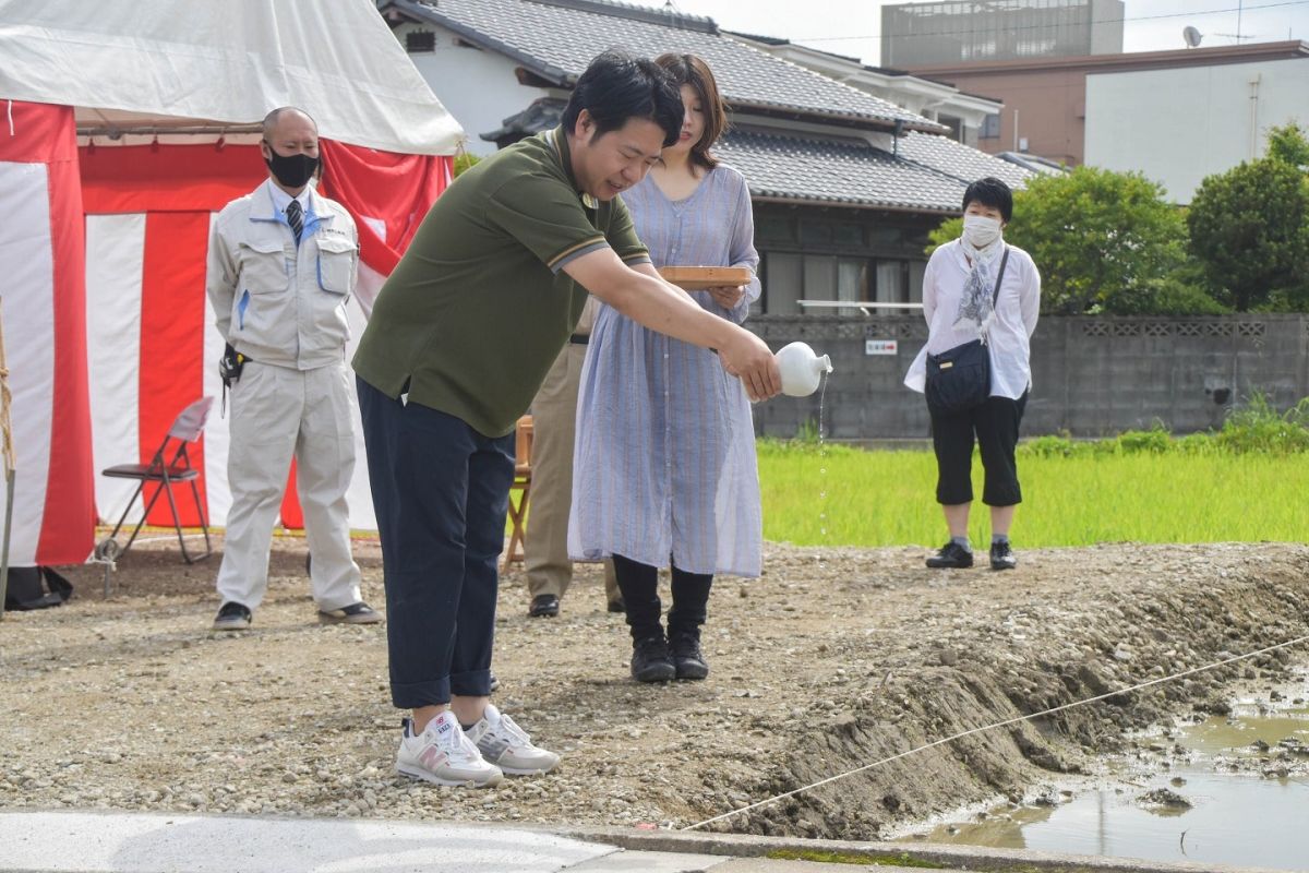 福岡県筑紫野市12　注文住宅建築現場リポート①　～地鎮祭〜