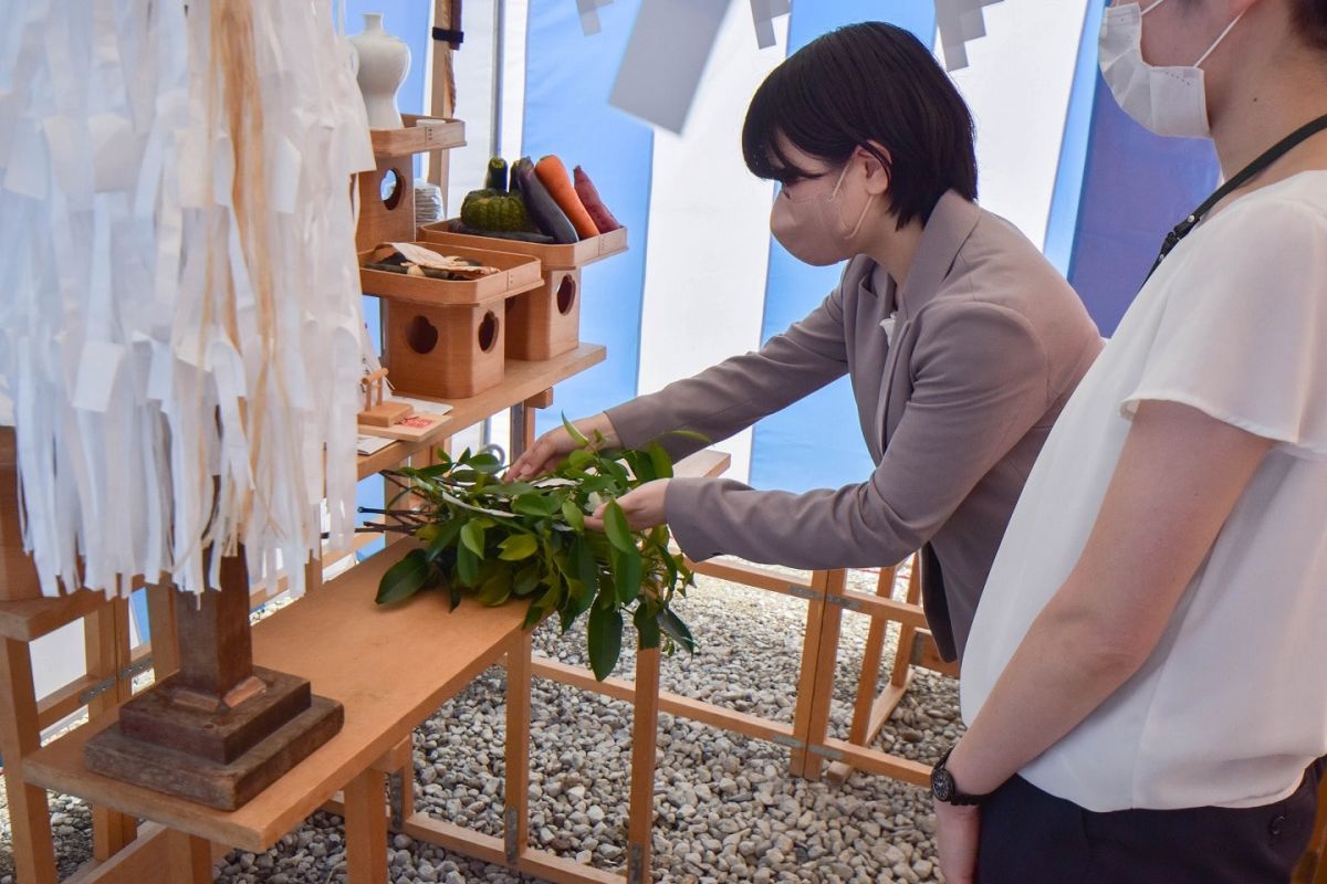 福岡県筑紫野市12　注文住宅建築現場リポート①　～地鎮祭〜