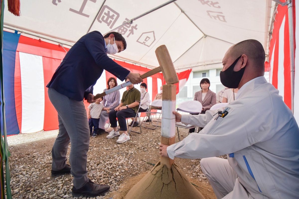 「筑紫野市12」注文住宅現場リポート①【地鎮祭】