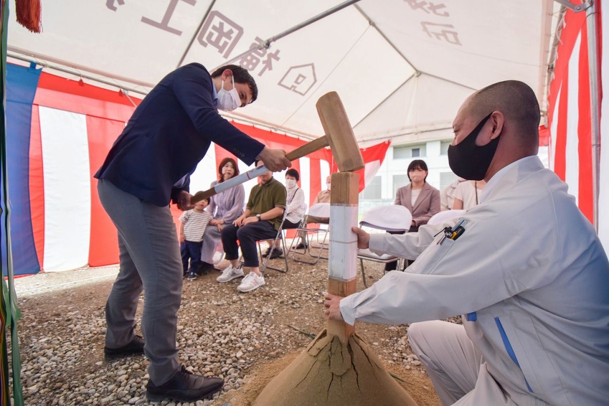 福岡県筑紫野市12　注文住宅建築現場リポート①　～地鎮祭〜