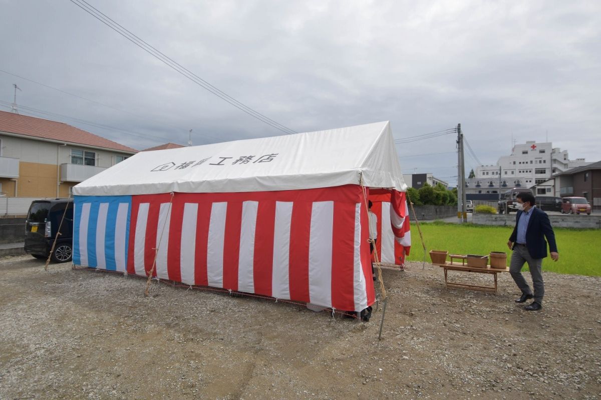 福岡県筑紫野市12　注文住宅建築現場リポート①　～地鎮祭〜