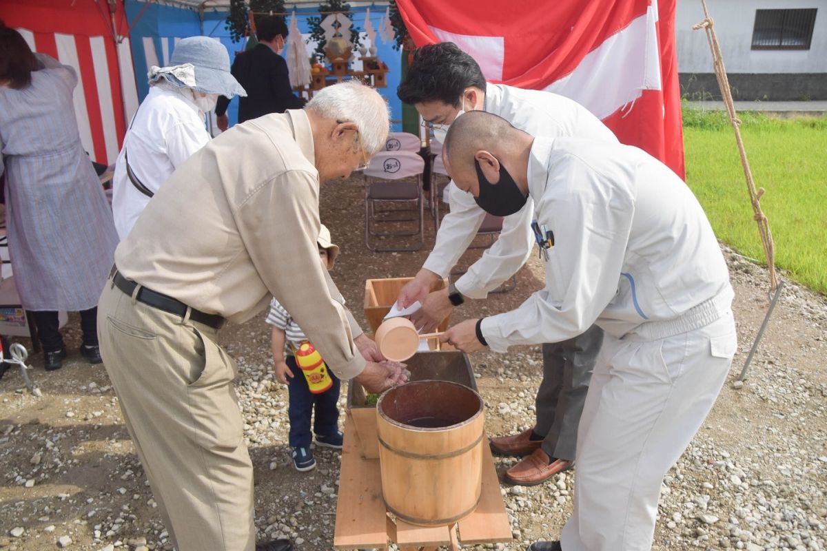 福岡県筑紫野市12　注文住宅建築現場リポート①　～地鎮祭〜