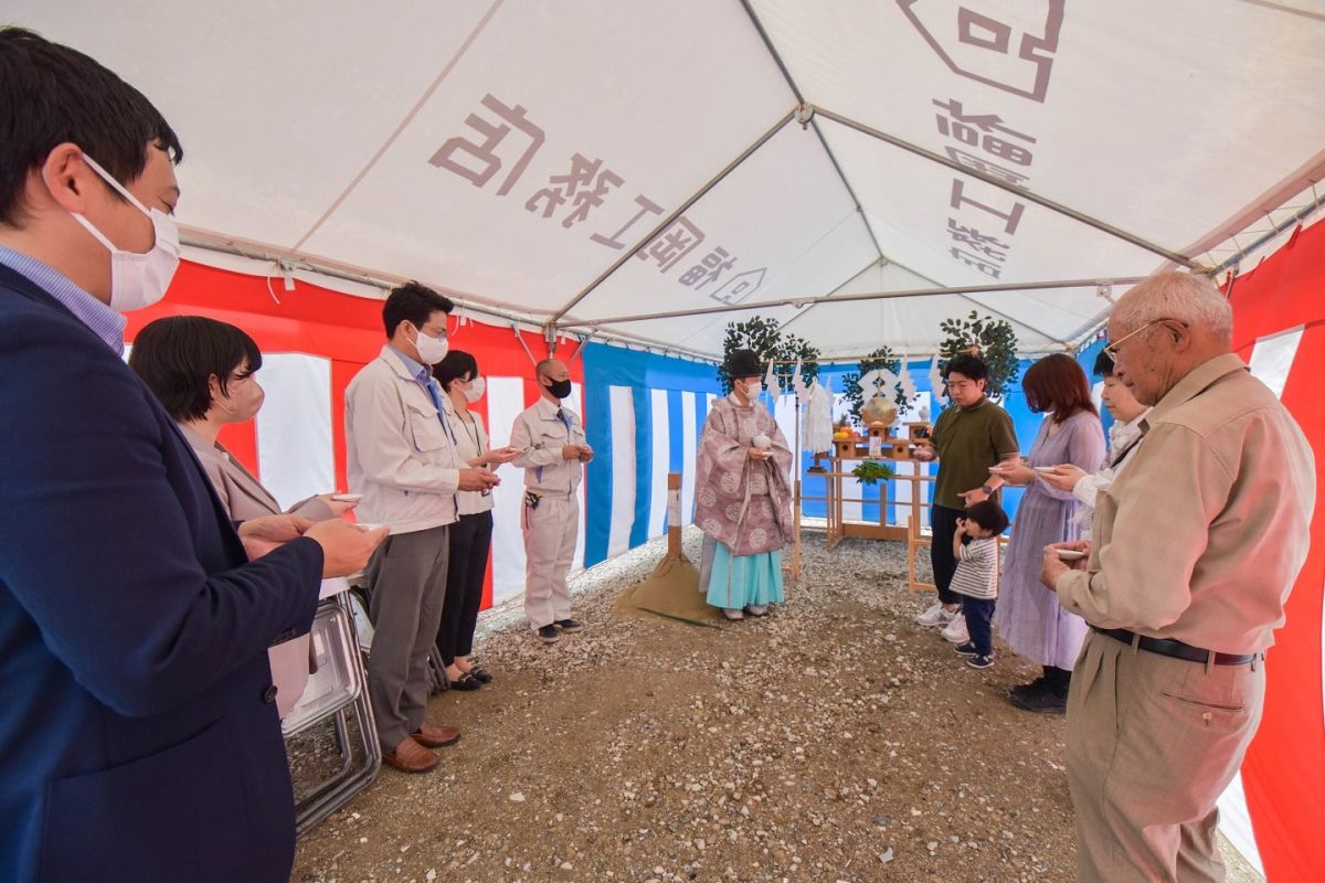 福岡県筑紫野市12　注文住宅建築現場リポート①　～地鎮祭〜